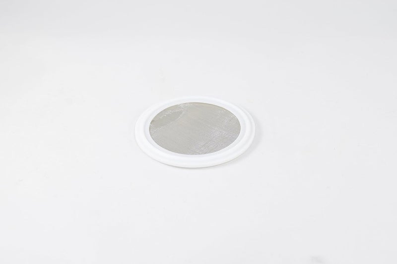ARTESIAN SYSTEMS 4" Tri Clamp (Teflon) PTFE Screen Filter Gasket 316L 100Uf Micron Screen Stainless Steel Pharmaceutical Grade Filter Mesh. PTFE Inverted Envelope with Floating Stainless Mesh! with FDA Certification - Image 5